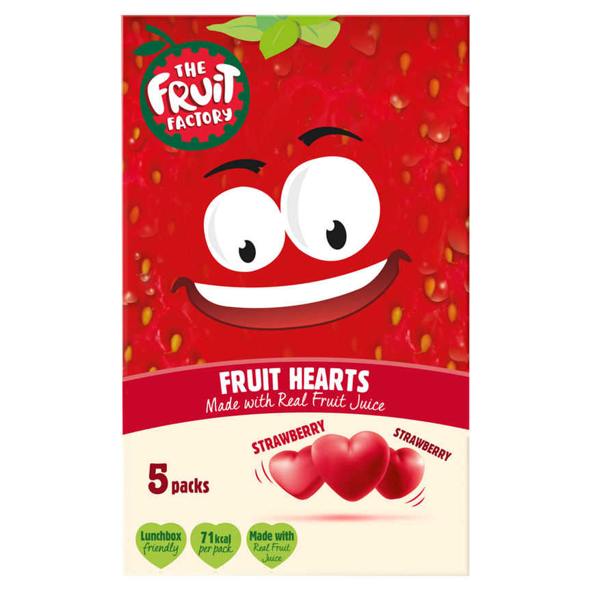 The Fruit Factory Strawberry Fruit Hearts GOODS ASDA