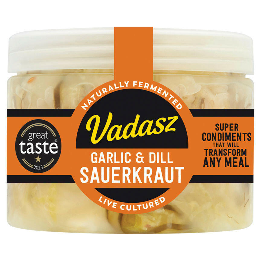 Vadasz Raw Garlic & Dill Sauerkraut GOODS ASDA