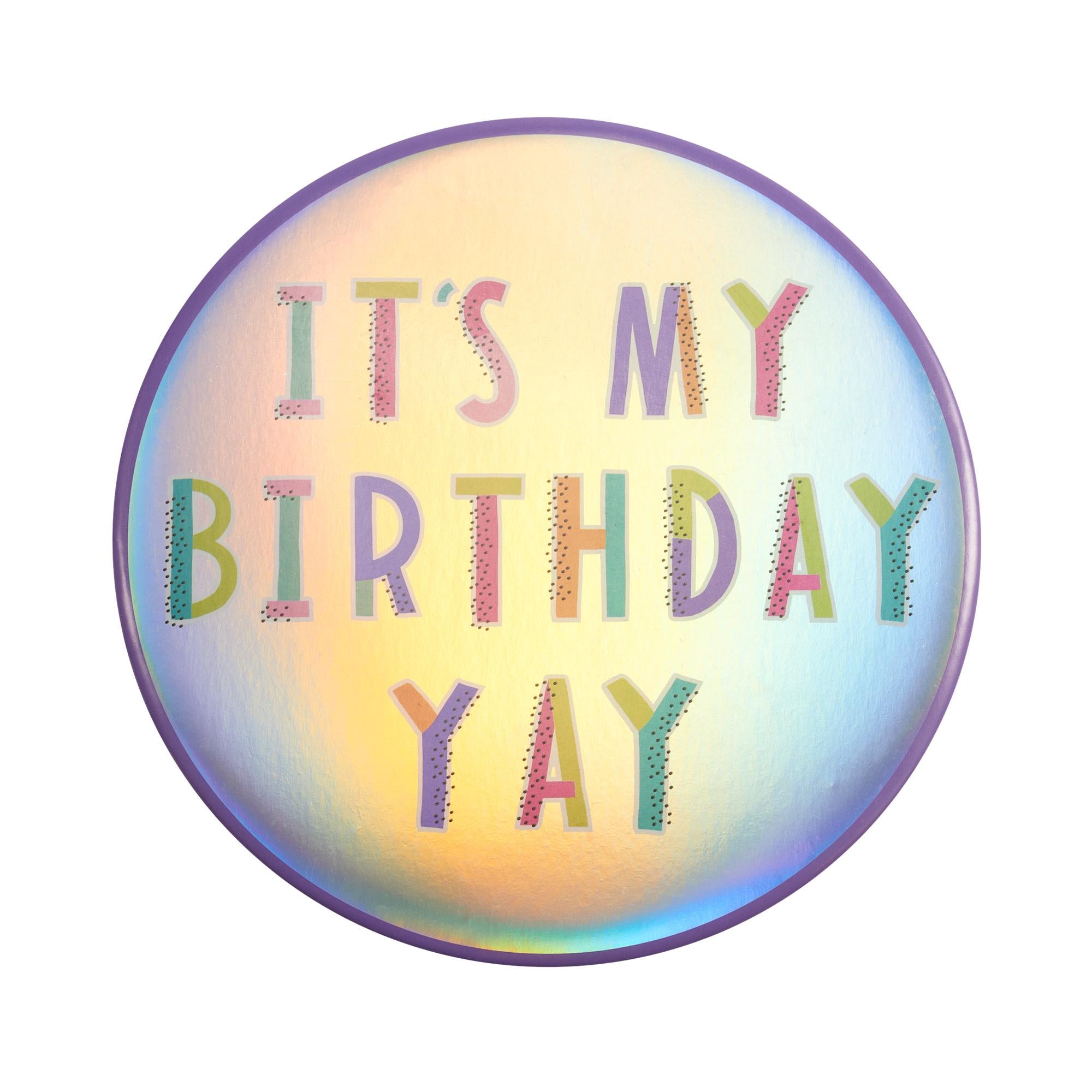 Wonder Birthday Badge Large GOODS Sainsburys