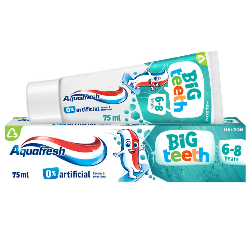 Aquafresh Kids Toothpaste, Big Teeth 6-8 Years - McGrocer