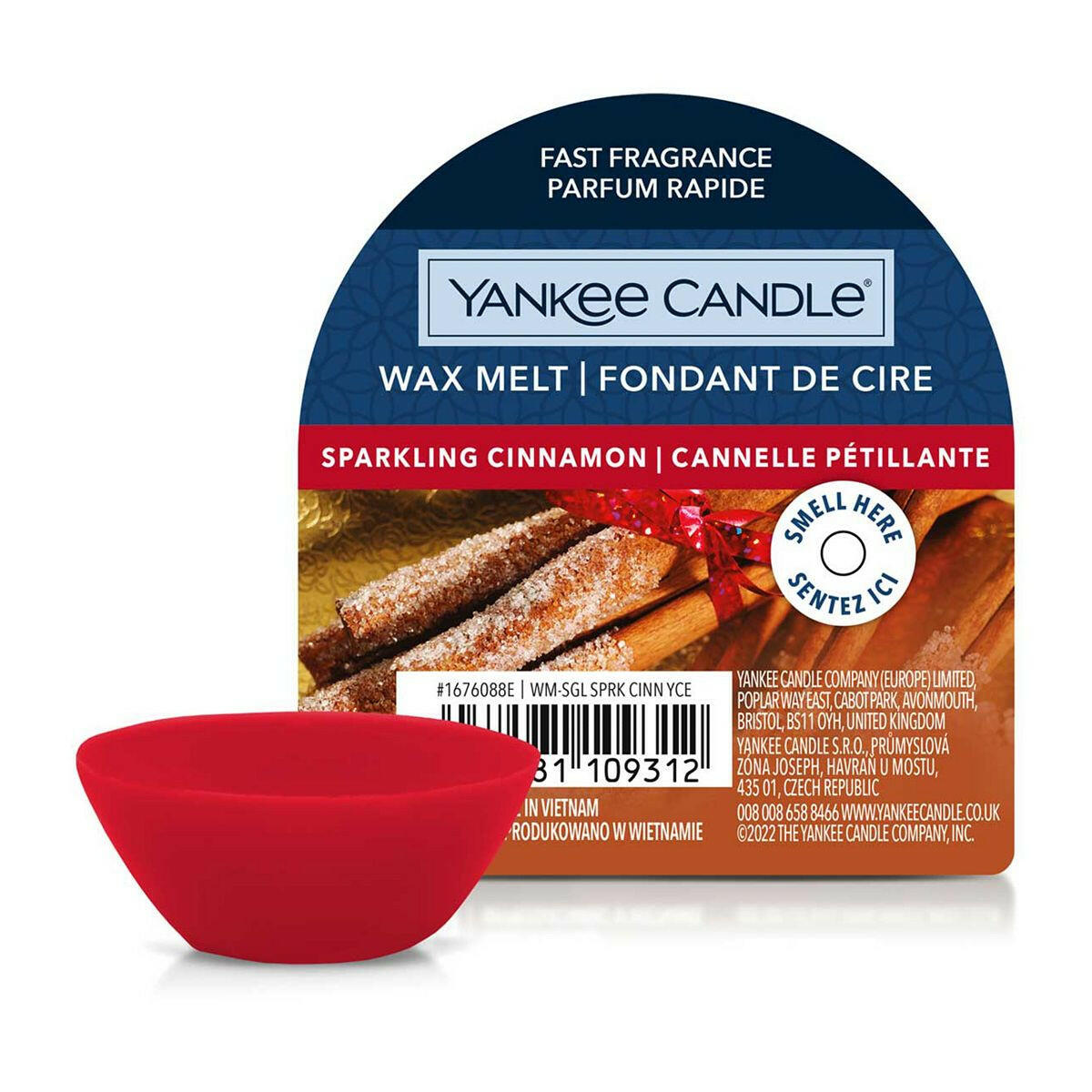 Yankee Candle Scented Wax Melt - Sparkling Cinnamon GOODS Boots