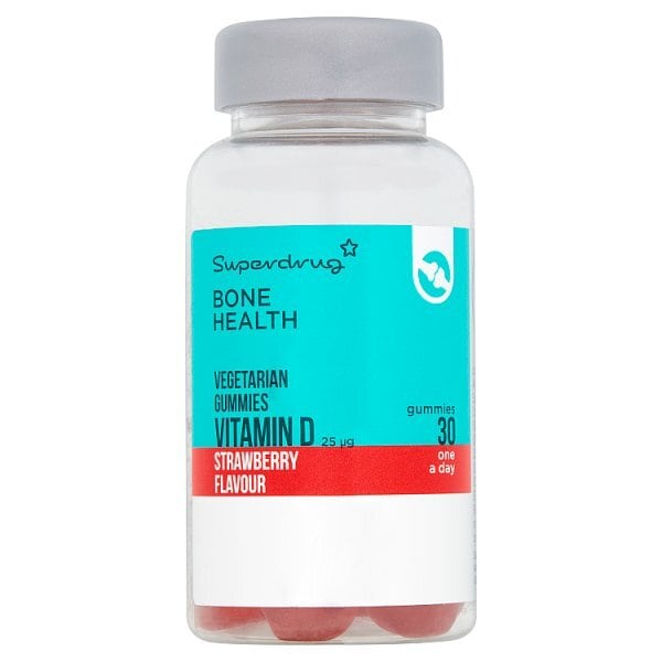 Superdrug Chewable Strawberry Vegetarian Vitamin D 30s GOODS Superdrug