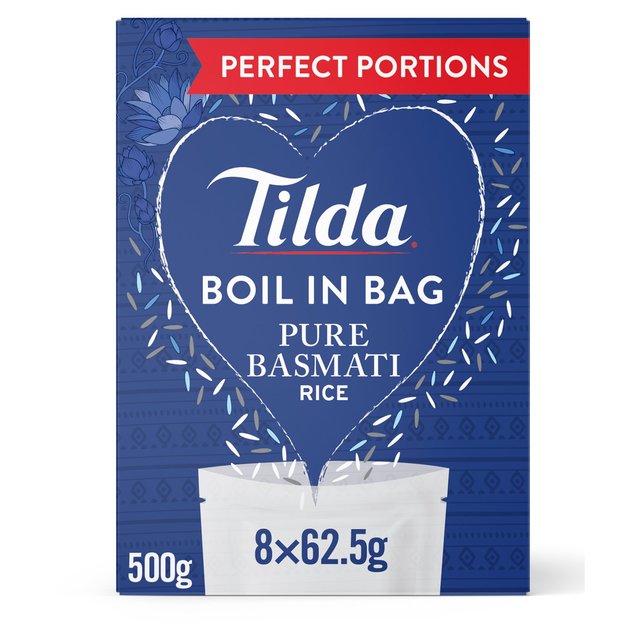Tilda Boil in the Bag Pure Basmati Rice 8 x 62.5g GOODS M&S