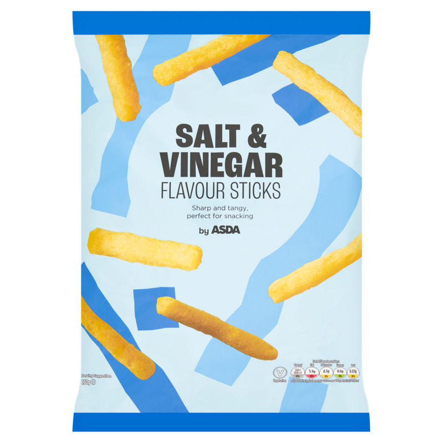 ASDA Salt & Vinegar Flavour Sticks 150g - McGrocer