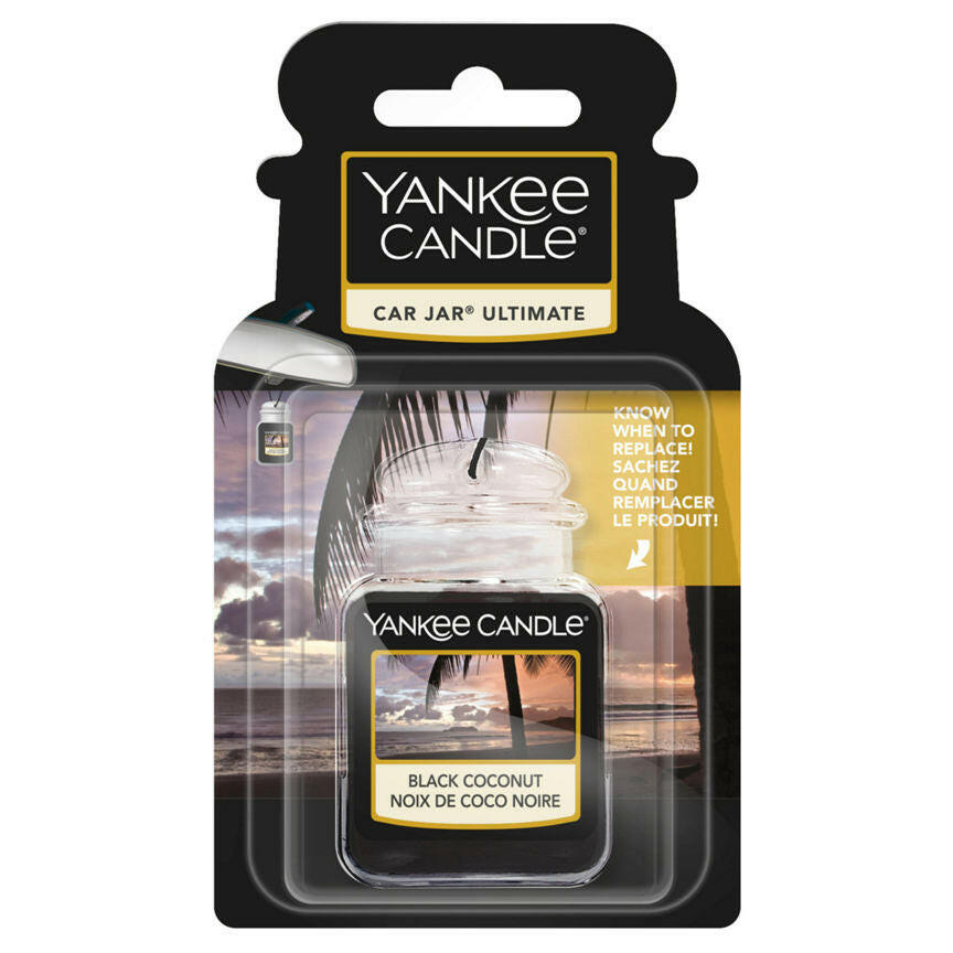 Yankee Candle Car Jar Ultimate Black Coconut General Household ASDA