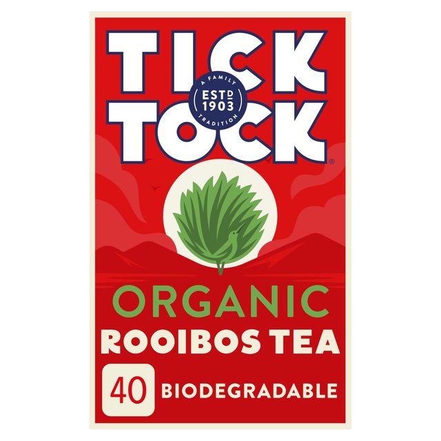 Tick Tock Organic Rooibos Redbush Tea Bags 40 per pack GOODS M&S