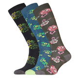 Womens Floral Wellington Socks (Pack Of 3) (UK 4-7) GOODS Superdrug