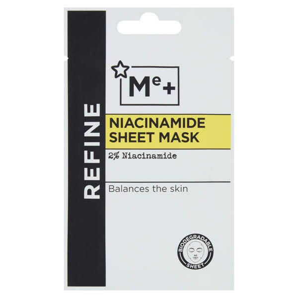 Superdrug Me+ Niacinamide Sheet Mask 20ml GOODS Superdrug