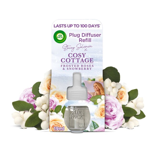 Airwick Electric Single Refill Cosy Cottage Frosted Roses & Snowberry 19ml - McGrocer