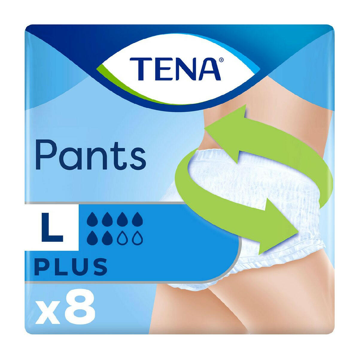 TENA Incontinence Pants Plus Large - 8 pack GOODS Boots