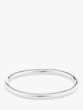 Andea Sterling Silver Oval Polished Bangle Silver