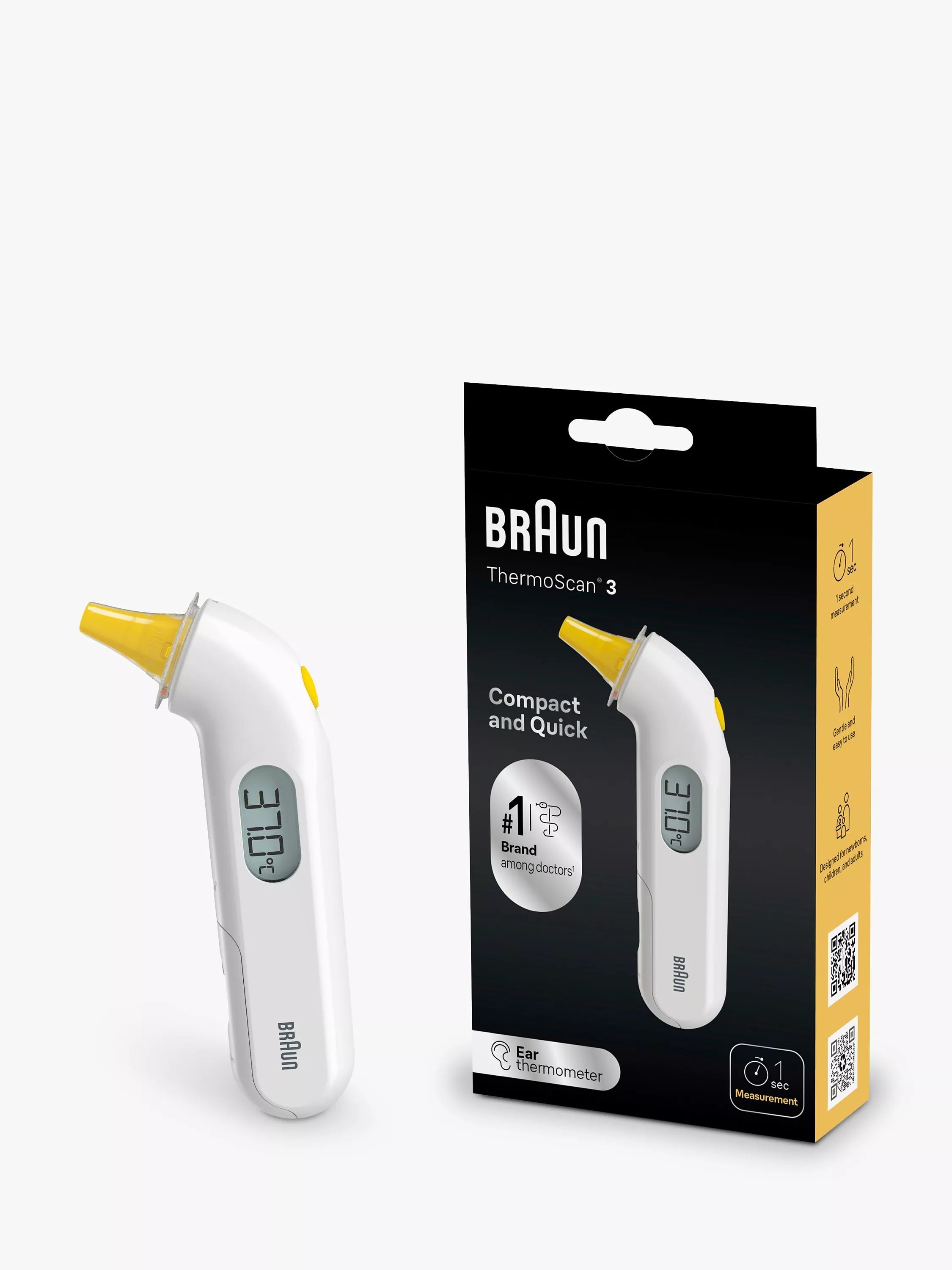 Braun ThermoScan 3 IRT 3030 Compact Baby Thermometer - McGrocer