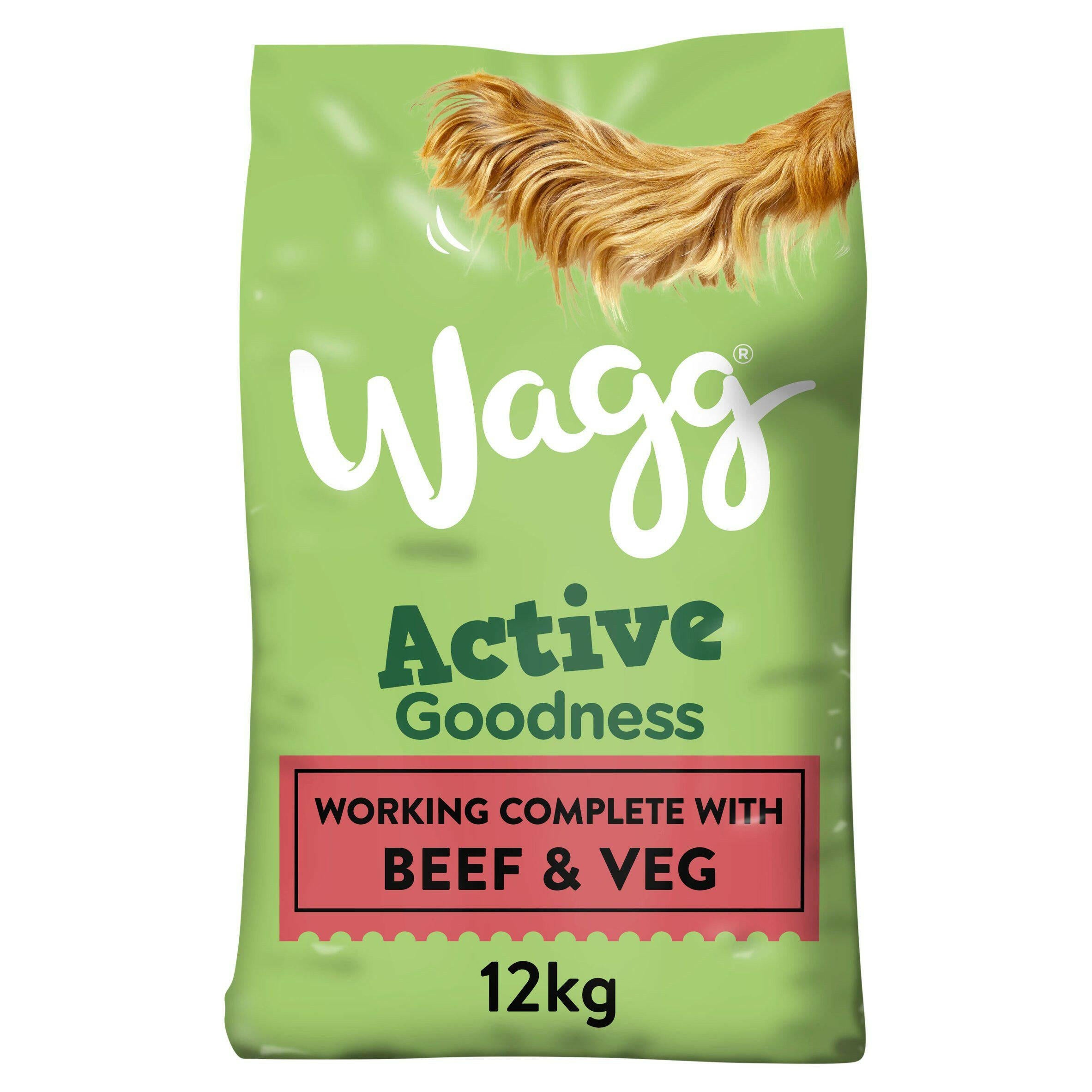 Wagg Active Goodness Complete Rich in Beef & Veg 12kg GOODS Sainsburys