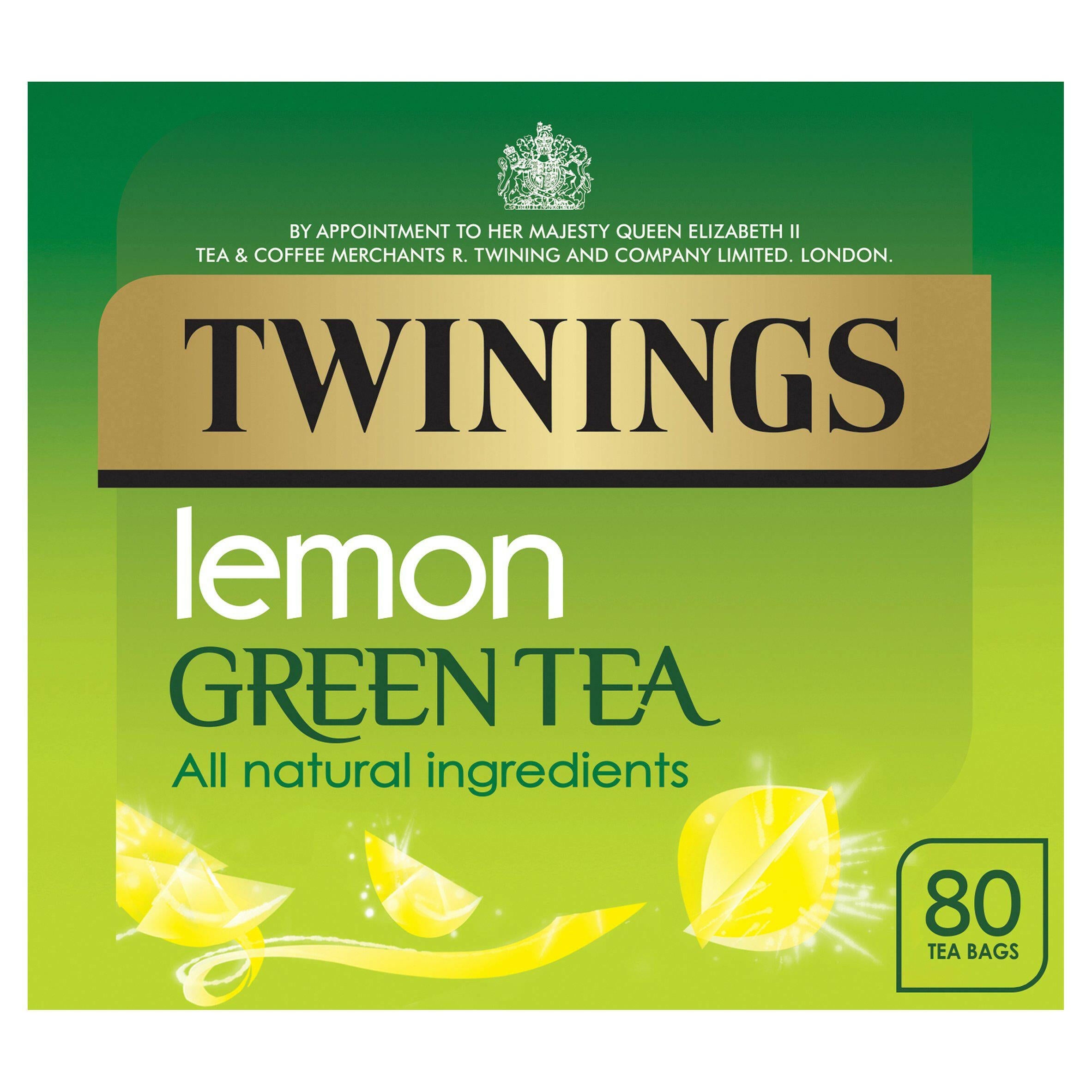 Twinings Lemon Green Tea, 80 Tea Bags GOODS Sainsburys