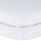 John Lewis GOTS Organic Cotton Fitted Bedside Crib Sheet, Pack of 2, 50 x 83cm - McGrocer