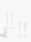 Connoisseur Sparkling Wine Flutes Set Of 4 175Ml Clear