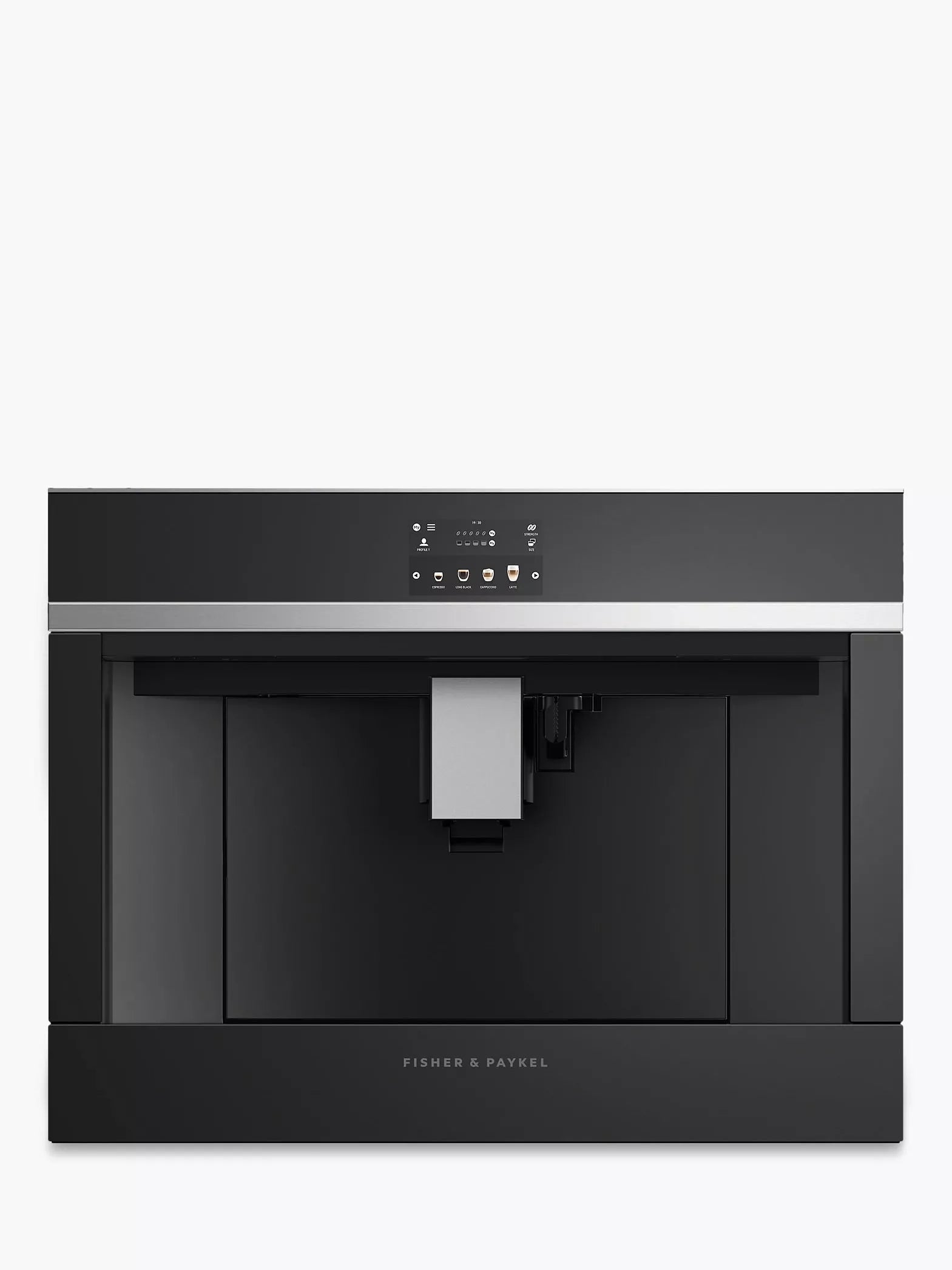 Fisher & Paykel EB60DSXB2 60cm Built-In Bean-to-Cup Coffee Machine, Gloss Black - McGrocer