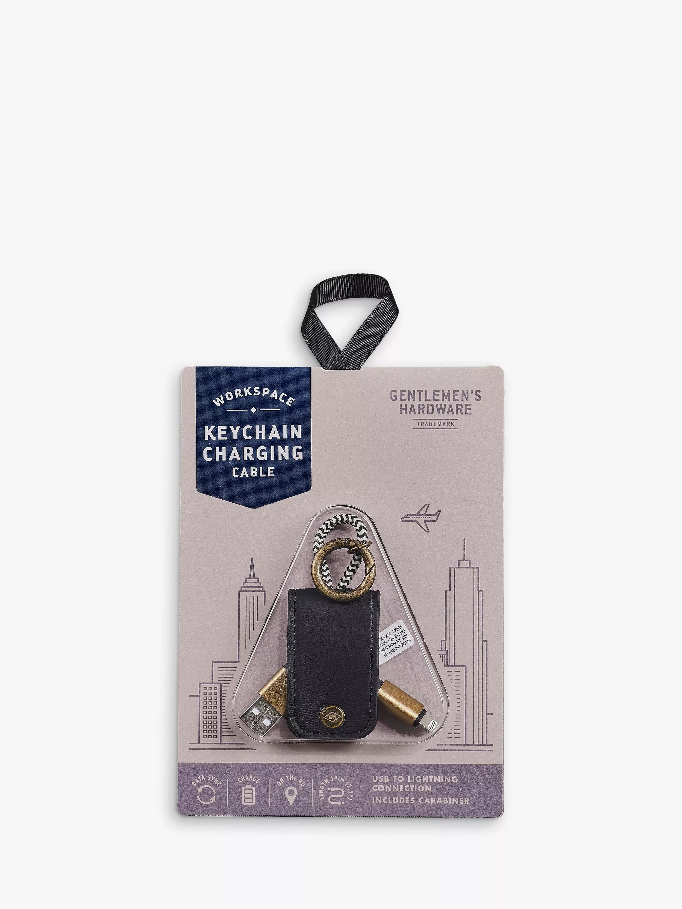 Gentlemen's Hardware Charging Cable Keyring - McGrocer