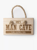 Treat Republic Personalised Man Cave Wooden Sign - McGrocer