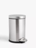 John Lewis Soft Close Bathroom Pedal Bin, 3L - McGrocer