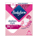 Bodyform Dailies Multistyle Normal Panty Liners x28 - McGrocer