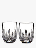 Waterford Crystal Lismore Connoisseur Cut Glass Rounded Tumblers Set Of 2 180Ml Clear