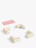 John Lewis ANYDAY Baby Proofing Super Soft Corner Cushions, Pack of 4, White - McGrocer