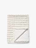 Wave Fur Throw - Natural