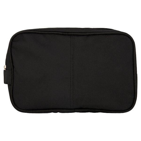 Superdrug Mens Two Zip Black Wash Bag GOODS Superdrug