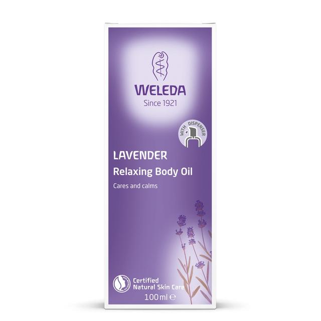 Weleda Natural Lavender Relaxing Body Oil Vegan 100ml GOODS M&S