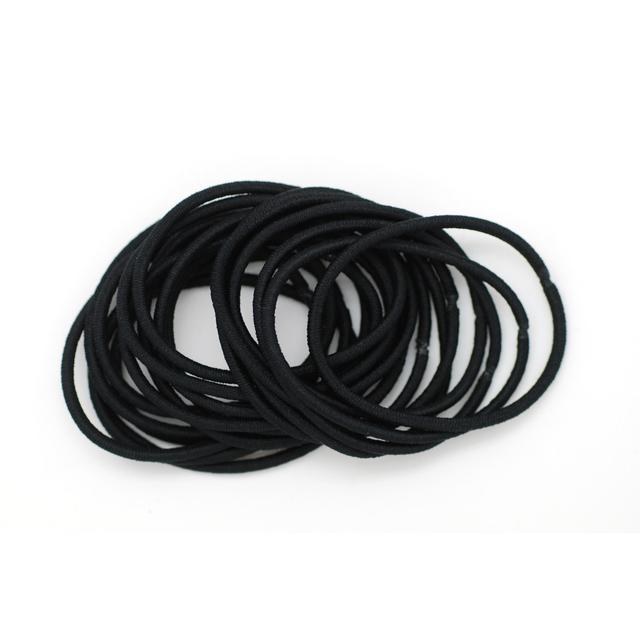 Thin Snag Free Hair Bands Black 20 per pack GOODS M&S