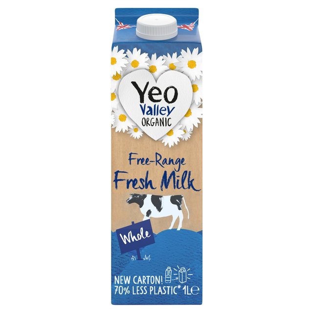 Yeo Valley Organic Fresh Whole Milk 1L GOODS M&S