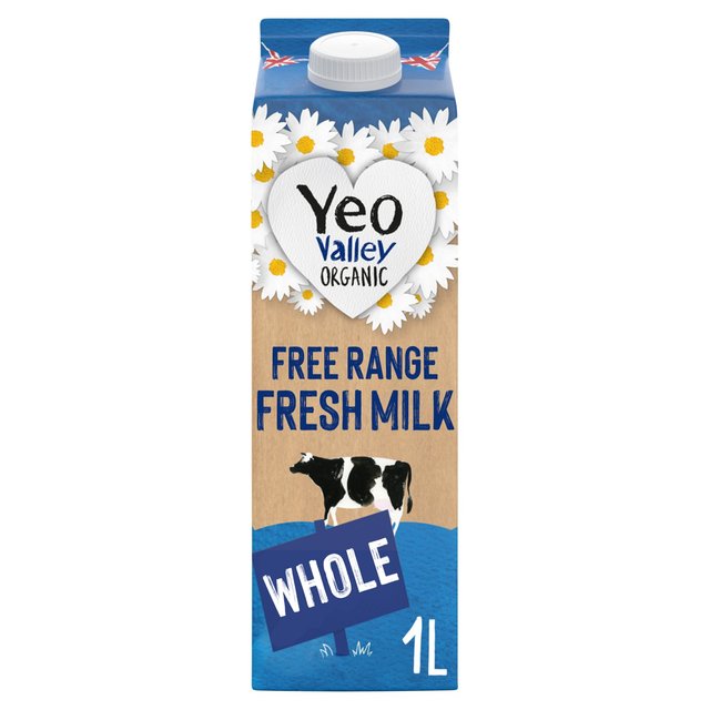 Yeo Valley Organic Fresh Whole Milk 1L GOODS M&S