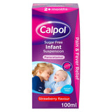 Calpol Infant Sugar Free Oral Suspension Strawberry Flavour 2+ Months 100ml - McGrocer