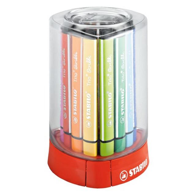 STABILO Trio Scribbi colouring pens Desk Set of 12 assorted colours   12 per pack GOODS M&S