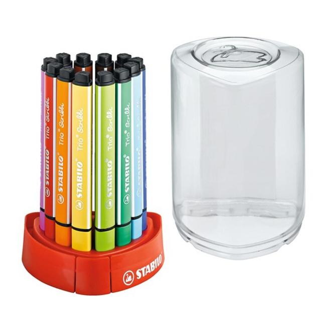 STABILO Trio Scribbi colouring pens Desk Set of 12 assorted colours   12 per pack GOODS M&S