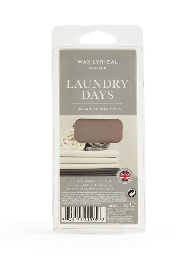 Wax Lyrical Waxmelt Laundry Days GOODS ASDA