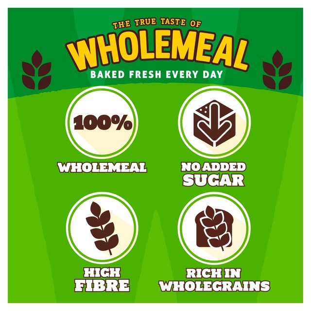 Warburtons Wholemeal Sliced Medium 800g GOODS M&S