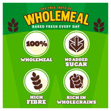 Warburtons Wholemeal Sliced Medium 800g GOODS M&S