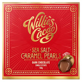 Willie's Cacao Dark Chocolate Sea Salt Caramel Black Pearls 150g GOODS M&S