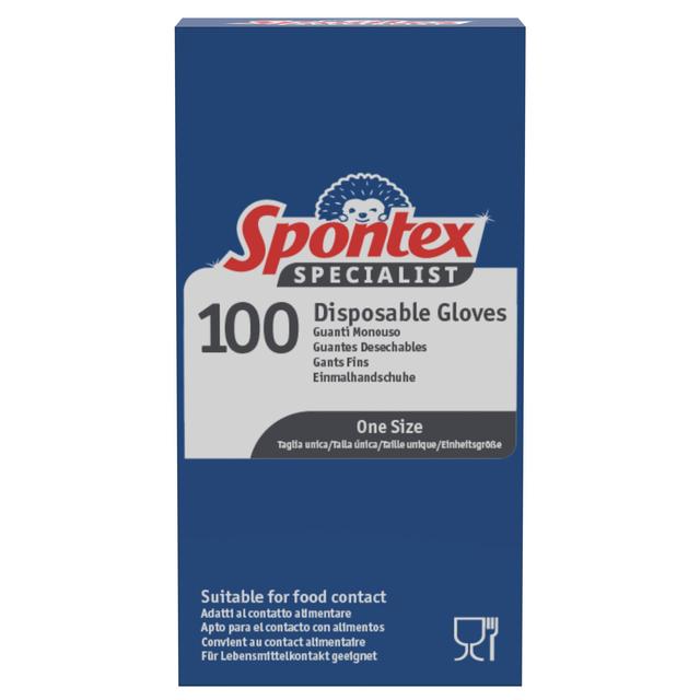 Spontex Specialist Food Safe Disposable Gloves 100 per pack GOODS M&S