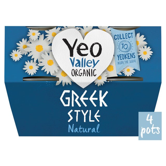 Yeo Valley Organic Greek Style Natural Yoghurt 4 x 110g GOODS M&S