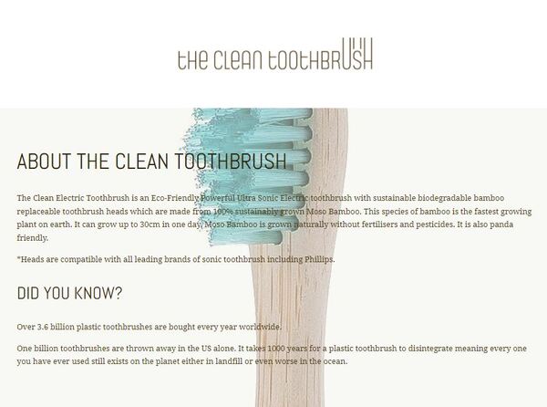 The Clean Toothbrush - Eco-Friendly Toothbrush - 6 pack GOODS Superdrug