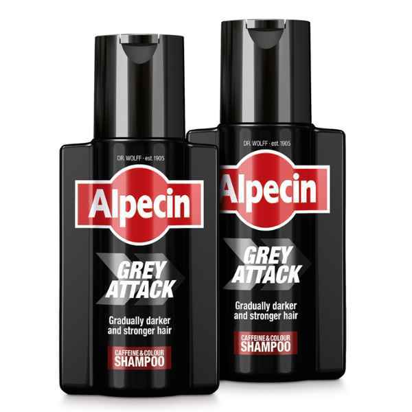 Alpecin Grey Attack Caffeine & Colour Shampoo 2x 200ml - McGrocer