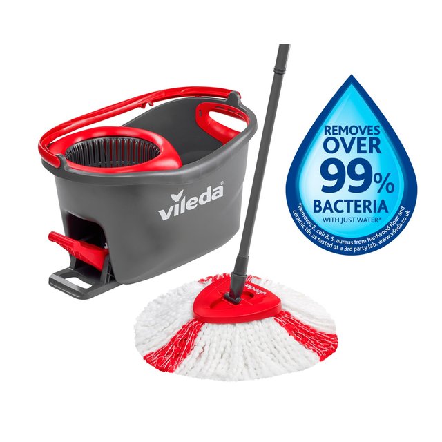 Vileda Turbo 2in1 Spin Mop and Bucket Set GOODS M&S