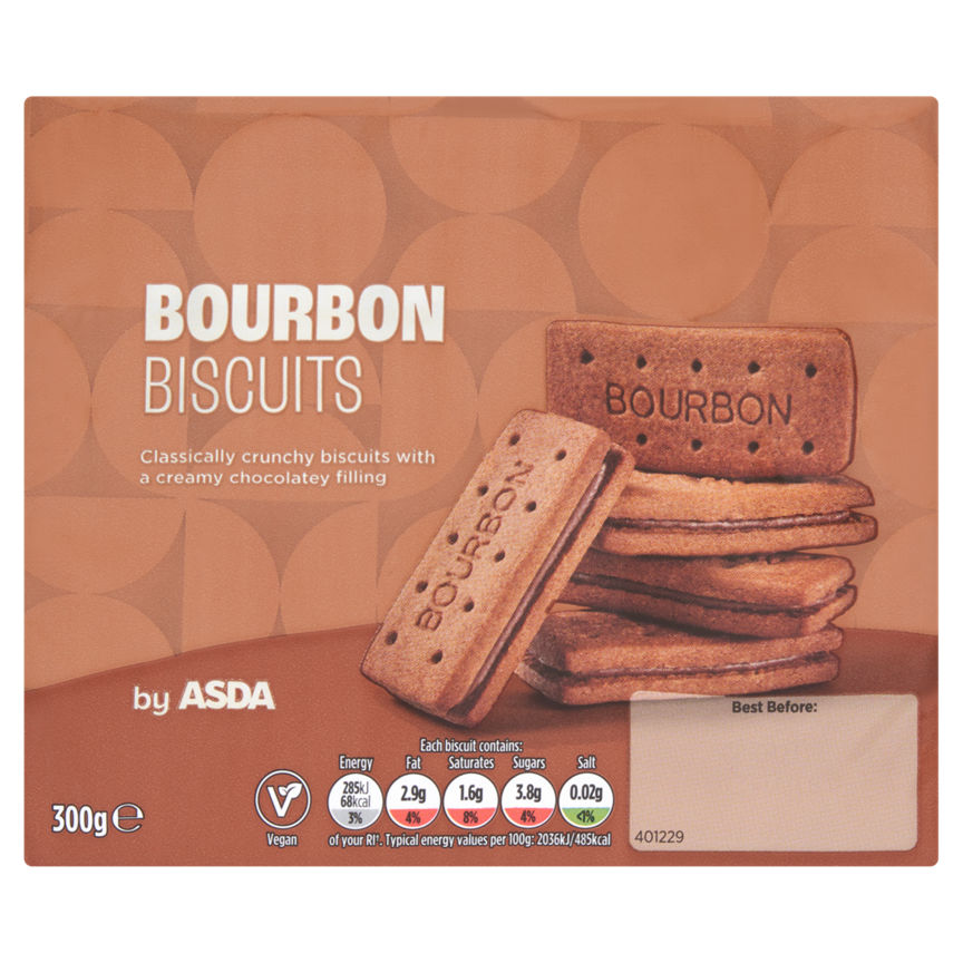 ASDA Asda Bourbon Biscuits 300g - McGrocer