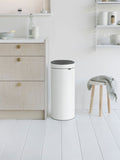 Brabantia White New 30L Touch Bin