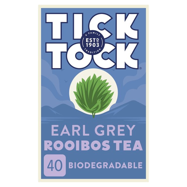 Tick Tock Rooibos Earl Grey Tea Bags 40 per pack GOODS M&S