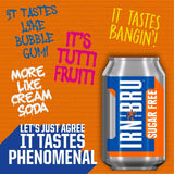IRN-BRU Sugar Free 24 x 330ml - McGrocer