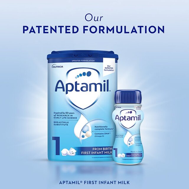 Aptamil 1 First Infant Baby Milk Formula Liquid Ready to Feed from Birth 6 x 200ml - McGrocer